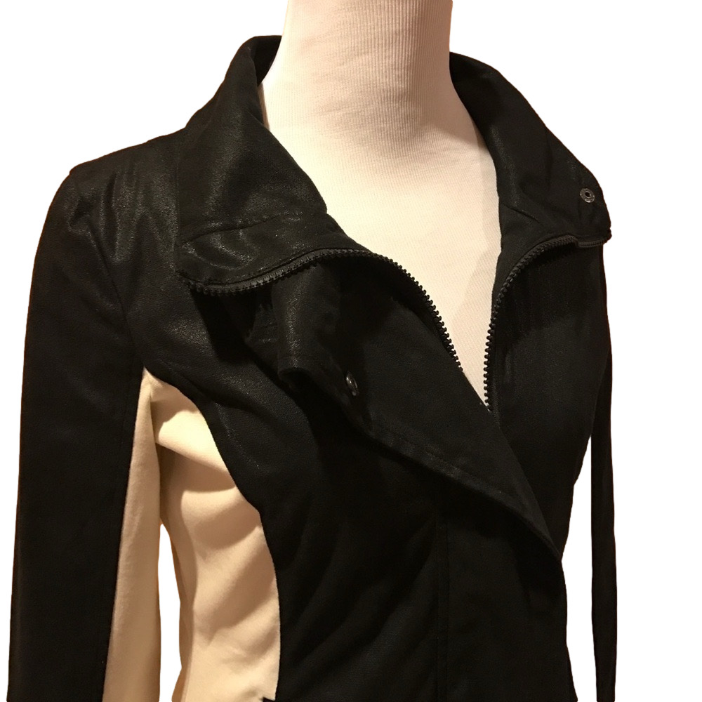 Evolution Vegan faux moto jacket EUC small